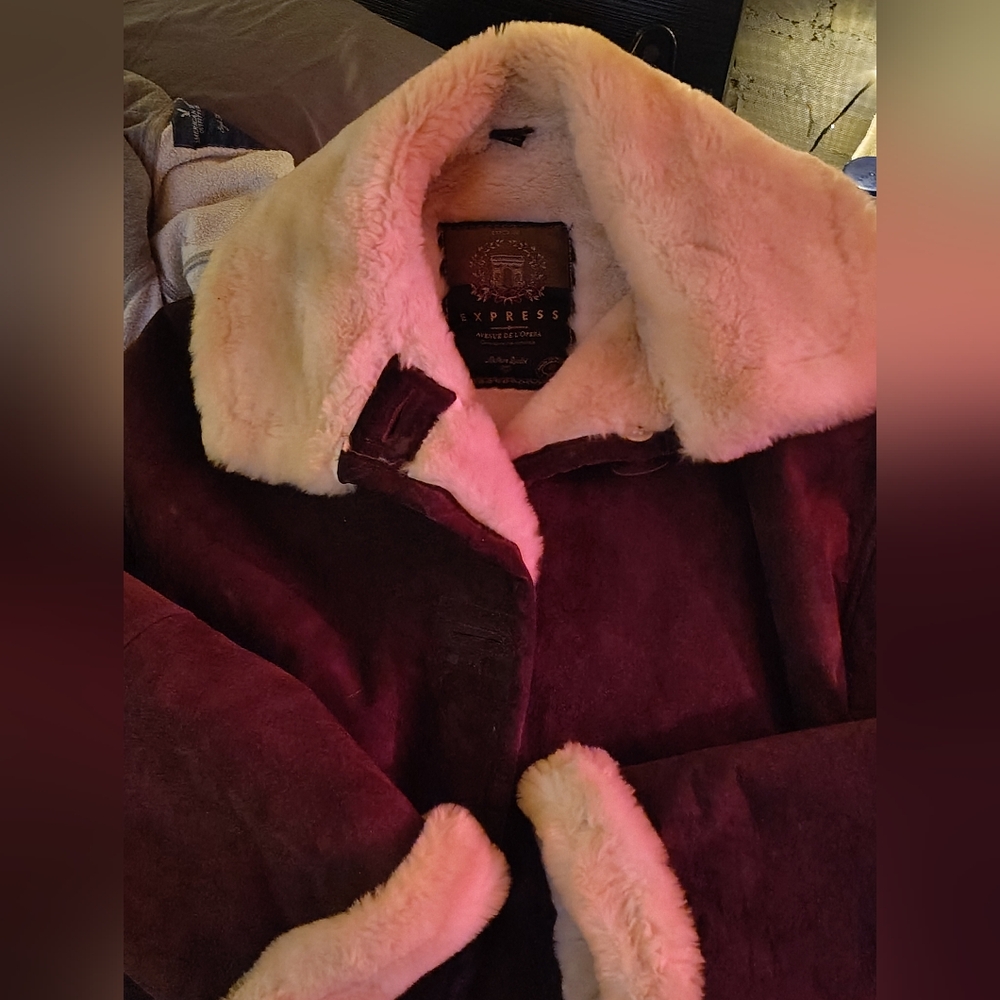 Express Women's Brown Shearling Jacket - image 2